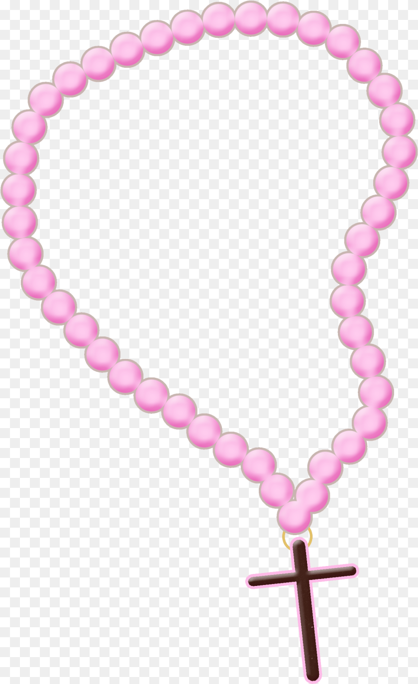 1326x2169 Vector Black And White Pink Rosary Clipart Rosario Clipart, Accessories, Bead, Bead Necklace, Jewelry Sticker PNG