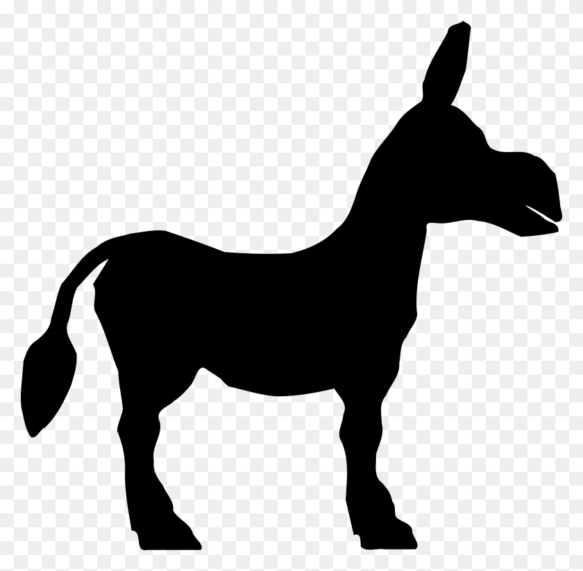 2400x2348 Vector Black And White Shrek Silhouette At Getdrawings Donkey From Shrek Silhouette, Gray, World Of Warcraft HD PNG Download