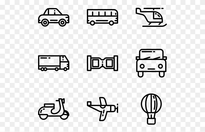 529x481 Vector Car Icons Resume Silhouette Free At Car Icon Line Art, Gray, World Of Warcraft HD PNG Download