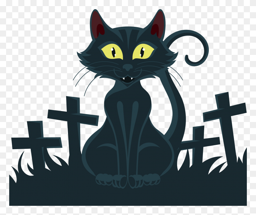 3446x2850 Vector Cats Wild Cat Black Cat, Cross, Symbol, Pet HD PNG Download