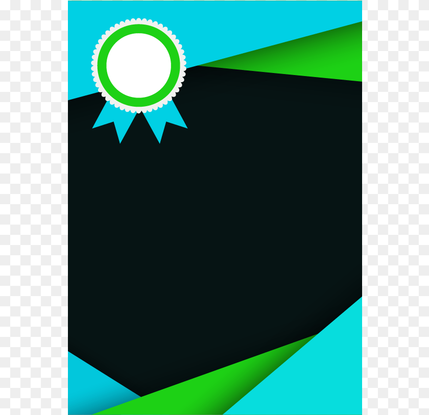 577x813 Vector Certificate Design, Green, Art, Graphics, Logo Sticker PNG