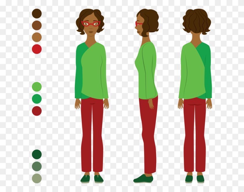 620x600 Vector Character Turnaround Character Turnaround Vector, Standing, Person, Human HD PNG Download
