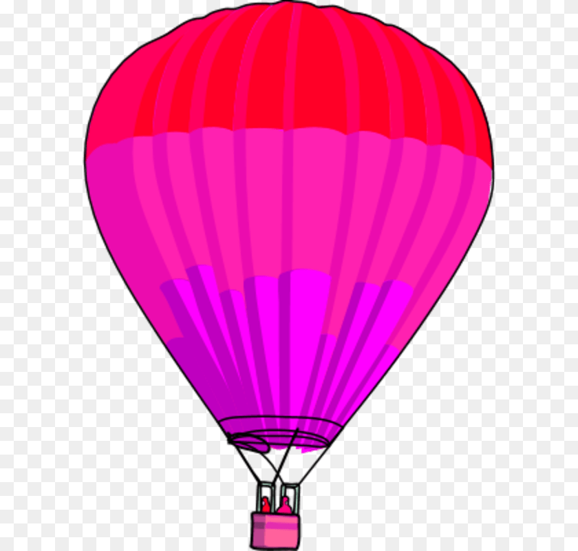 600x800 Vector Clip Art Clip Art Purple Hot Air Balloon, Aircraft, Hot Air Balloon, Transportation, Vehicle Clipart PNG