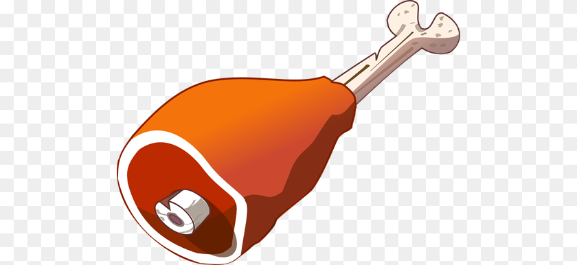 Vector Clip Art Of Meat On Bone, Smoke Pipe PNG