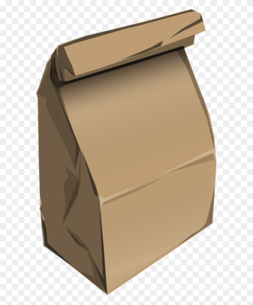600x951 Vector Clip Art Paper Bag Clipart, Cardboard, Box, Mailbox HD PNG Download