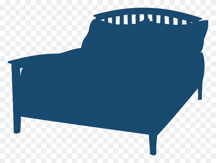 1280x948 Vector Clipart Bed Silhouette, Clothing, Apparel, Cushion HD PNG Download