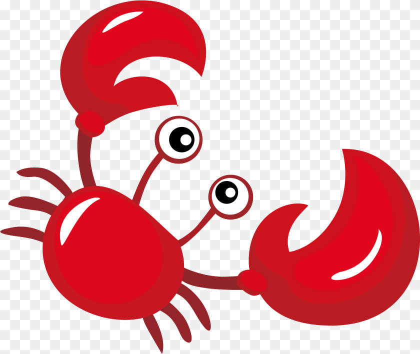 Vector Cangrejo Cartoon, Food, Seafood, Animal, Crawdad Clipart PNG