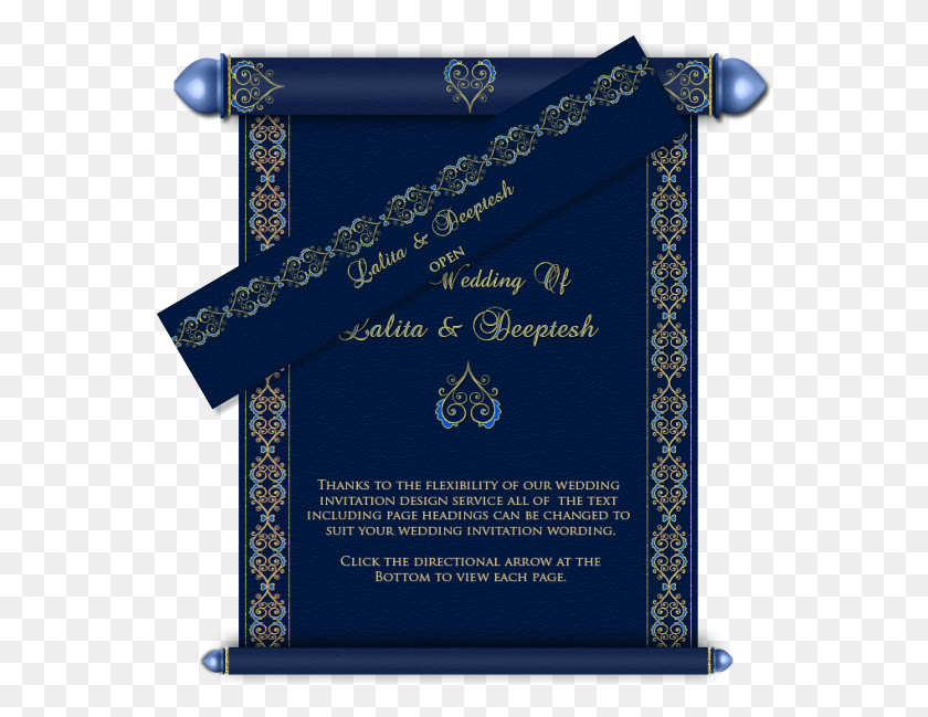 559x589 Vector Collection Of Free Transparent Scroll Kalyana Invitation Card Design, Text, Passport, Id Cards HD PNG Download