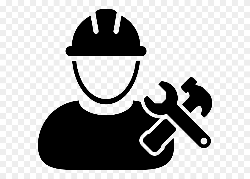 587x541 Vector Construction Worker Icon, Gray, World Of Warcraft HD PNG Download
