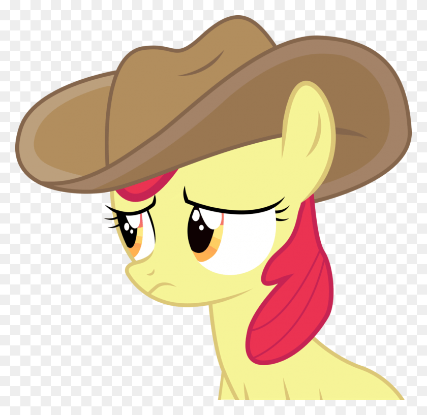 1055x1024 Vector Cowboy Background Pony Wearing Cowboy Hat, Clothing, Apparel, Hat HD PNG Download