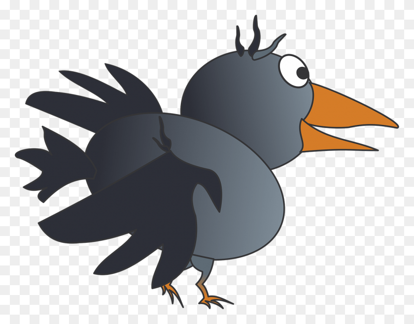 1280x984 Vector Figure Birds Cartoon Raven Drawing, Bird, Animal, Penguin HD PNG Download
