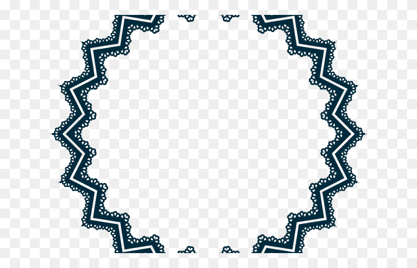 640x480 Vector Frame Clipart Scalloped Frame Marcos Vectores Para Photoshop, Pattern, Ornament, Fractal HD PNG Download