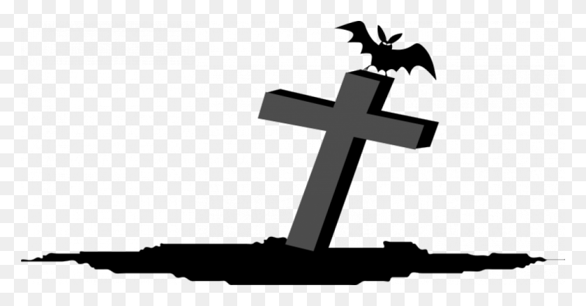 1028x500 Vector Free On Dumielauxepices Net Halloween Cross Clipart, Symbol, Crucifix HD PNG Download