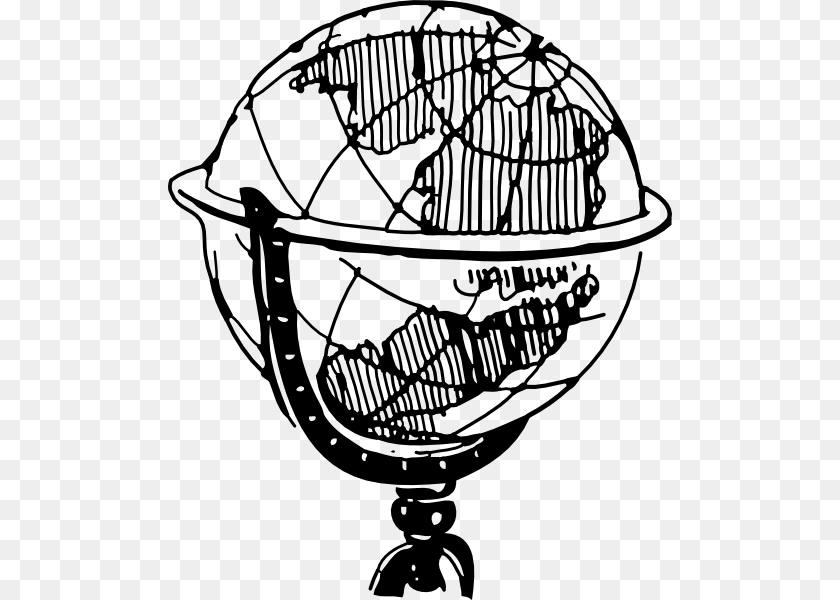 504x600 Vector Globe Clip Art World History Clip Art Black And White, Astronomy, Outer Space, Planet, Clothing Sticker PNG
