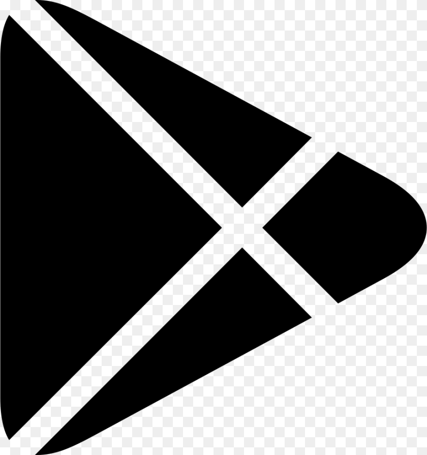 Vector Google Play Icon, Triangle, Blade, Dagger, Knife Transparent PNG