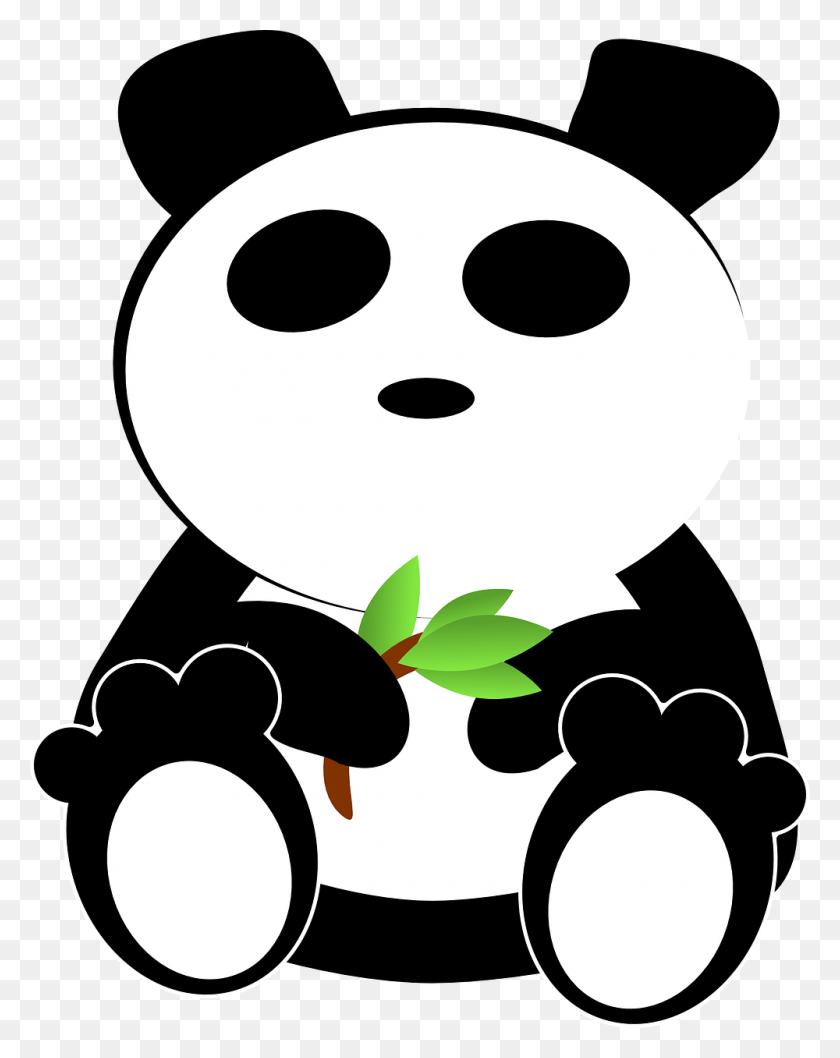 1000x1280 Vector Graphics Cartoon Panda, Stencil, Mask HD PNG Download