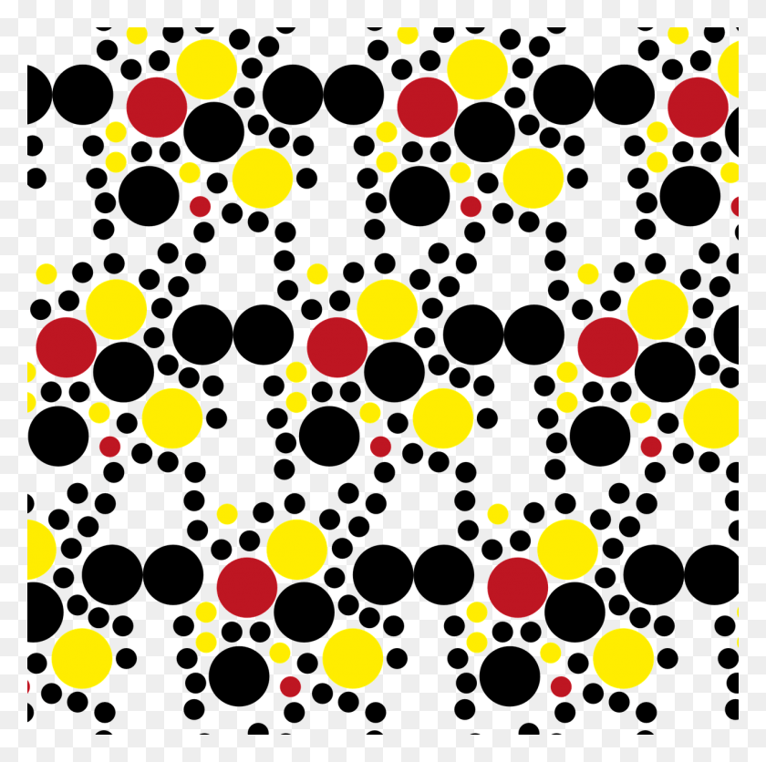 1280x1274 Vector Graphics Red Yellow Black Polka Dots On White Background, Confetti, Paper HD PNG Download