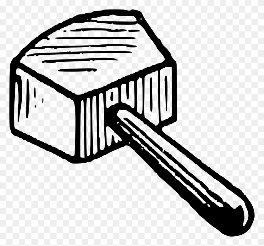 1280x1186 Vector Graphicsfree Pictures Free Mallet Black And White, Gray, World Of Warcraft HD PNG Download