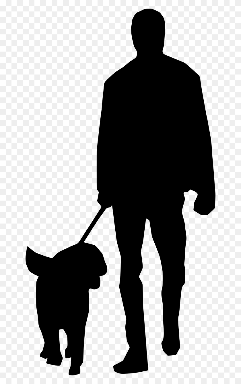 662x1280 Vector Graphicsfree Pictures Free Man And Dog Silhouette, Gray, World Of Warcraft HD PNG Download
