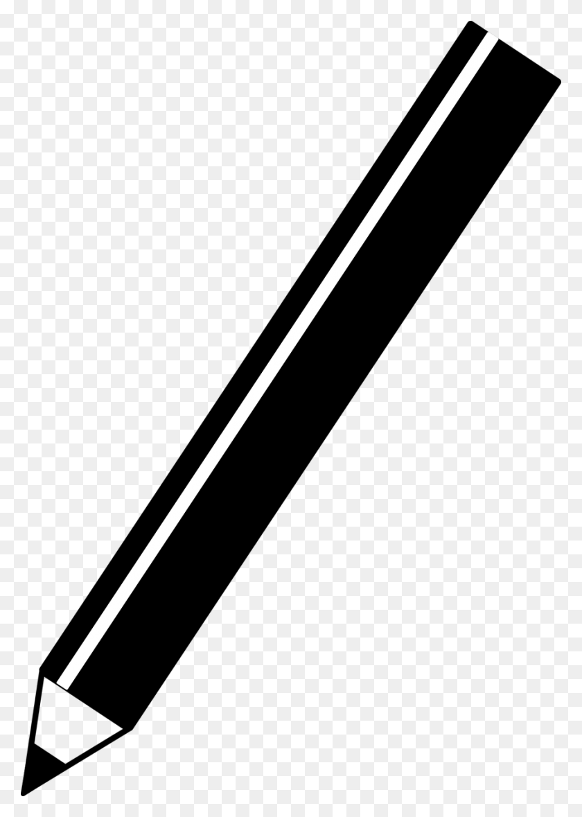892x1280 Vector Graphicsfree Pictures Pencil Black, Stick, Cane, Symbol HD PNG Download