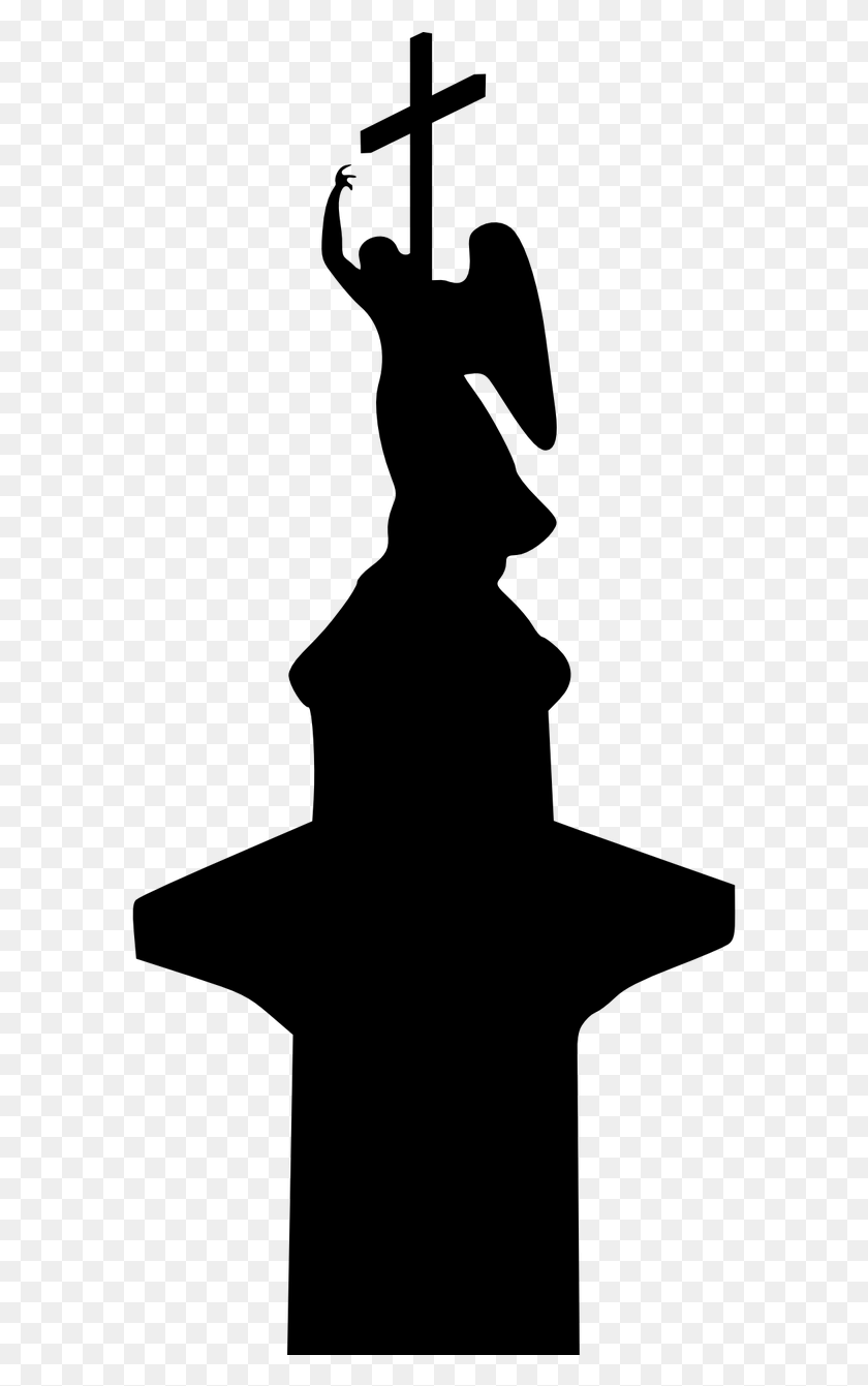 589x1281 Бесплатные Изображения Санкт-Петербург Статуя Ангела, Серый, World Of Warcraft Hd Png Download