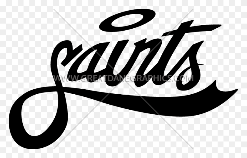 825x504 Vector Halo Saints Saints Logo With Halo, Text, Label, Symbol HD PNG Download