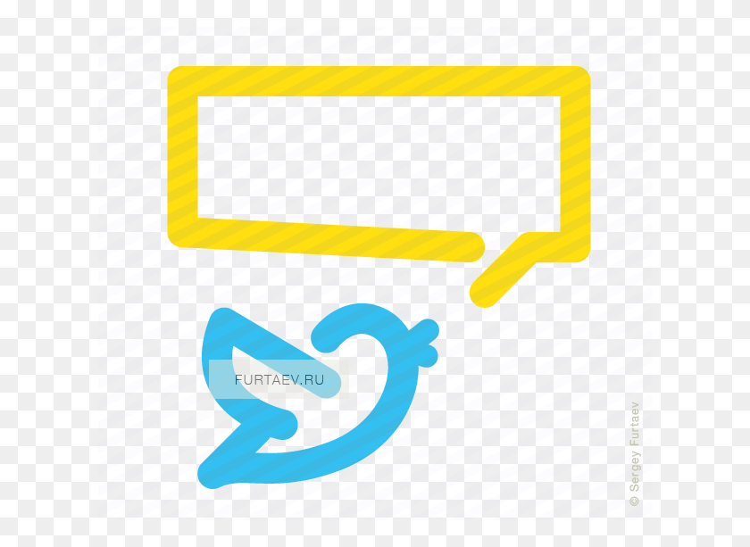 620x553 Vector Icon Of Twitter Bird With Speech Balloon Sign, Text, Purple HD PNG Download