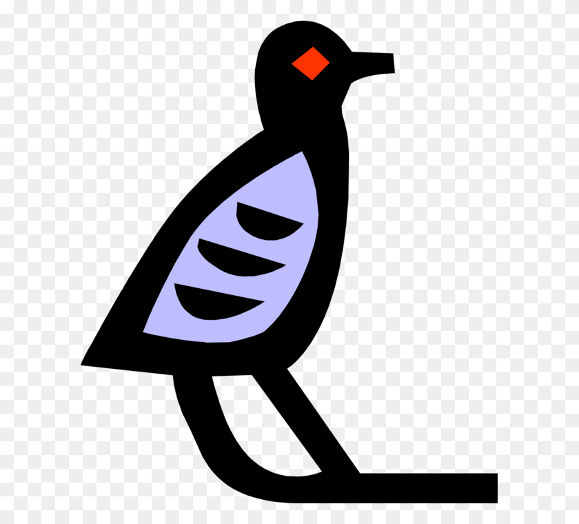 605x700 Vector Illustration Of Ancient Egyptian Bird Hieroglyphic, Stencil, Symbol Descargar Hd Png