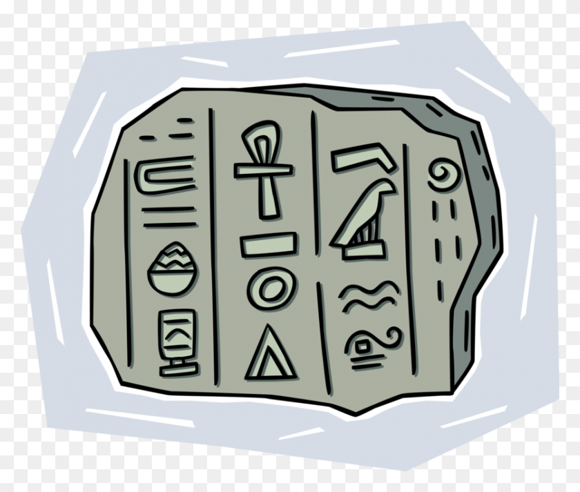 836x700 Vector Illustration Of Ancient Egyptian Hieroglyphics Geroglifico, Word, Text, Symbol HD PNG Download
