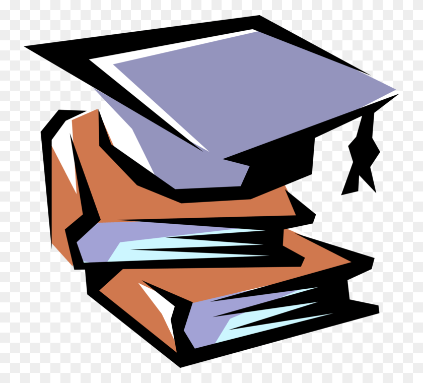 746x700 Vector Illustration Of Books With Commencement Graduation Mthode Du Cas Pratique, Text, Paper, Document HD PNG Download