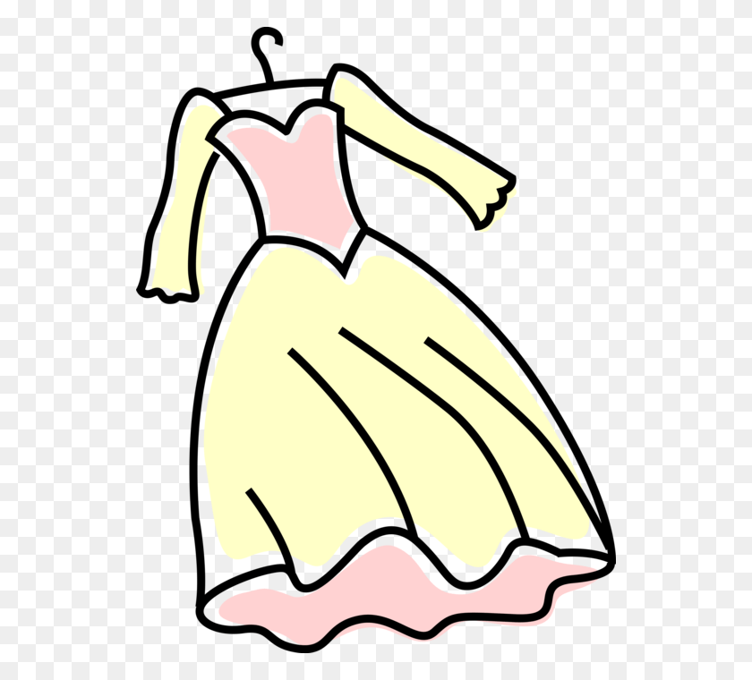 536x700 Vector Illustration Of Bride39s Wedding Dress Or Gown, Hand, Fist, Handshake HD PNG Download