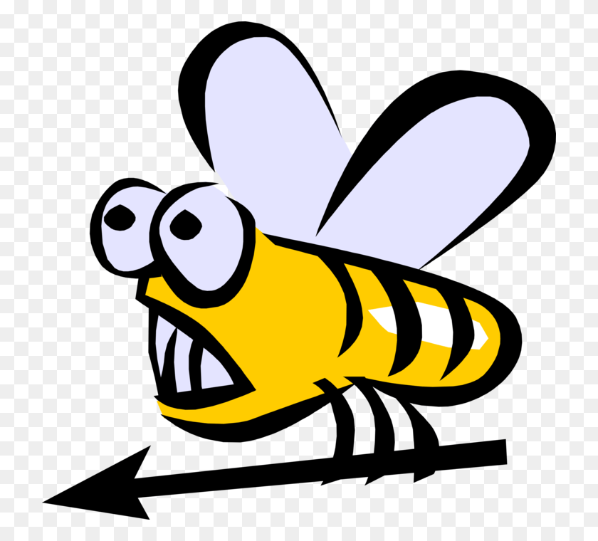 722x700 Vector Illustration Of Bumblebee Bumble Bee Honeybee Heard The Bees Buzzing Clipart, Insect, Invertebrate, Animal HD PNG Download
