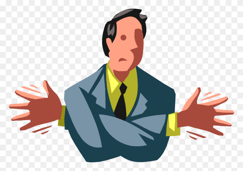 1028x700 Vector Illustration Of Discombobulated Businessman Illustration, Person, Human, Hand HD PNG Download