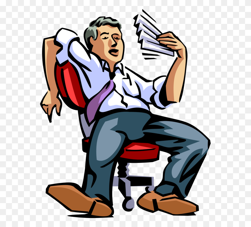 571x700 Vector Illustration Of Exhausted Businessman Catches Tired Worker, Person, Human, Poster Descargar Hd Png