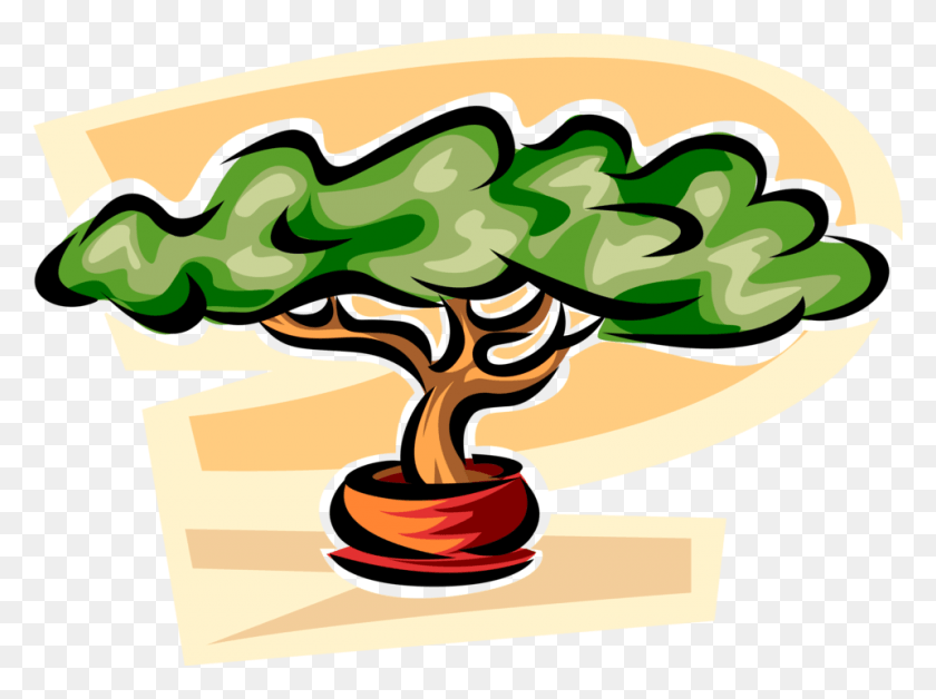 960x700 Иллюстрация Экзотического Миниатюрного Дерева Бонсай, Еда, Хот-Дог Png Скачать