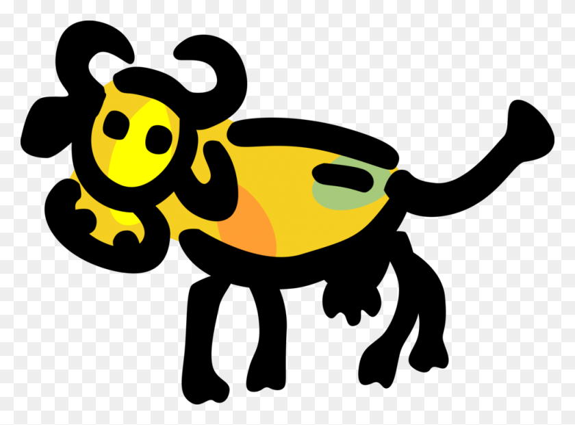 973x700 Vector Illustration Of Farm Agriculture Livestock Animal, Food, Pac Man, Bee HD PNG Download