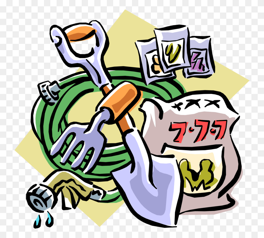 748x700 Vector Illustration Of Gardener39s Gardening Tools Methods Of Determining Soil Fertility, Sewing, Washing, Recycling Symbol HD PNG Download