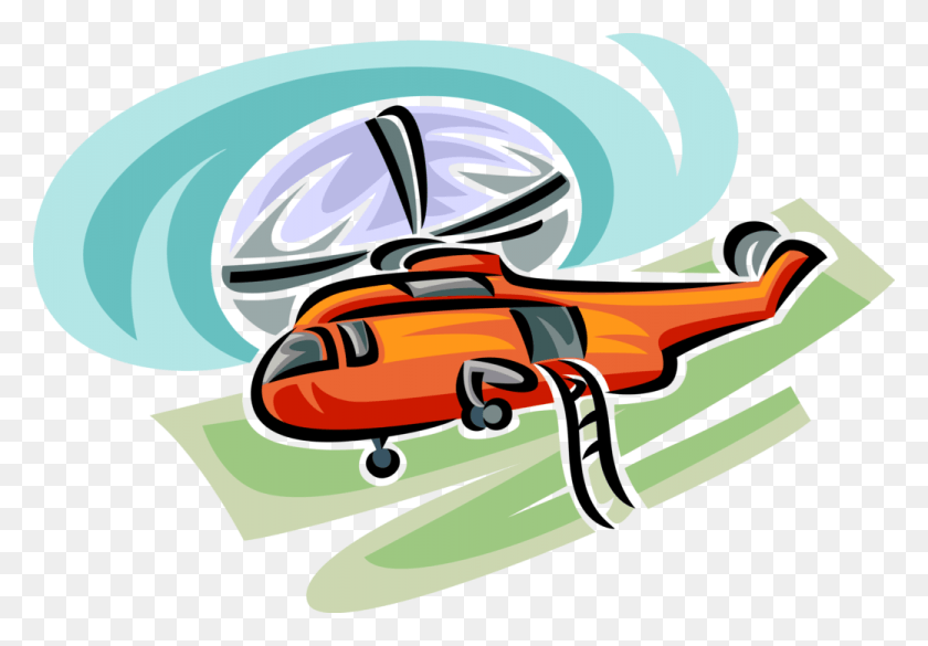 1039x700 Vector Illustration Of Helicopter Rotorcraft Applies Helicopter Rotor, Wasp, Bee, Insect HD PNG Download