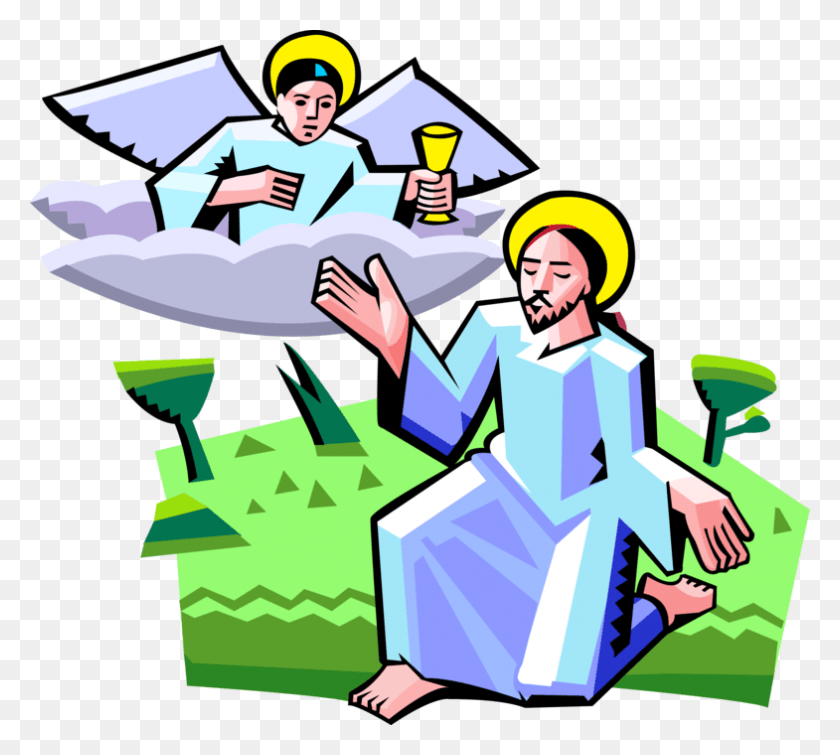 785x700 Vector Illustration Of Jesus Christ With Spiritual, Person, Human, Helmet HD PNG Download