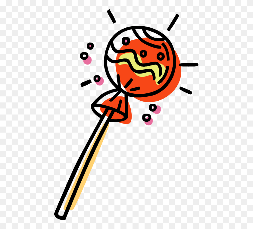 479x700 Vector Illustration Of Lollipop Sucker Candy Confection, Poster, Advertisement, Led HD PNG Download