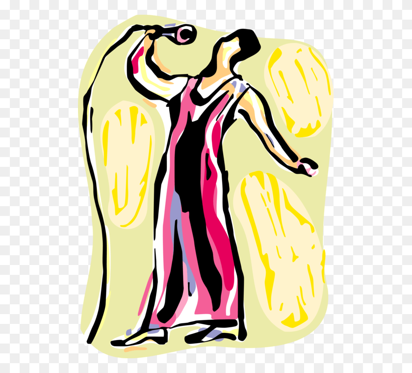 521x700 Vector Illustration Of Lounge Singer Musician Sings Illustration, Clothing, Apparel HD PNG Download