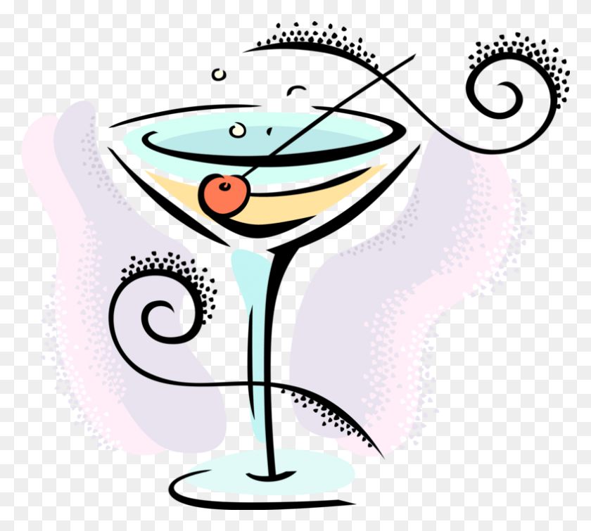 785x700 Vector Illustration Of Martini Alcohol Beverage Cocktail, Glass, Goblet, Drink HD PNG Download