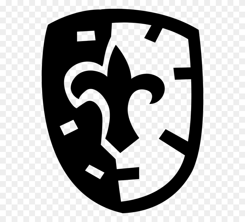 554x700 Vector Illustration Of Middle Ages Medieval Shield Shield, Gray, World Of Warcraft HD PNG Download