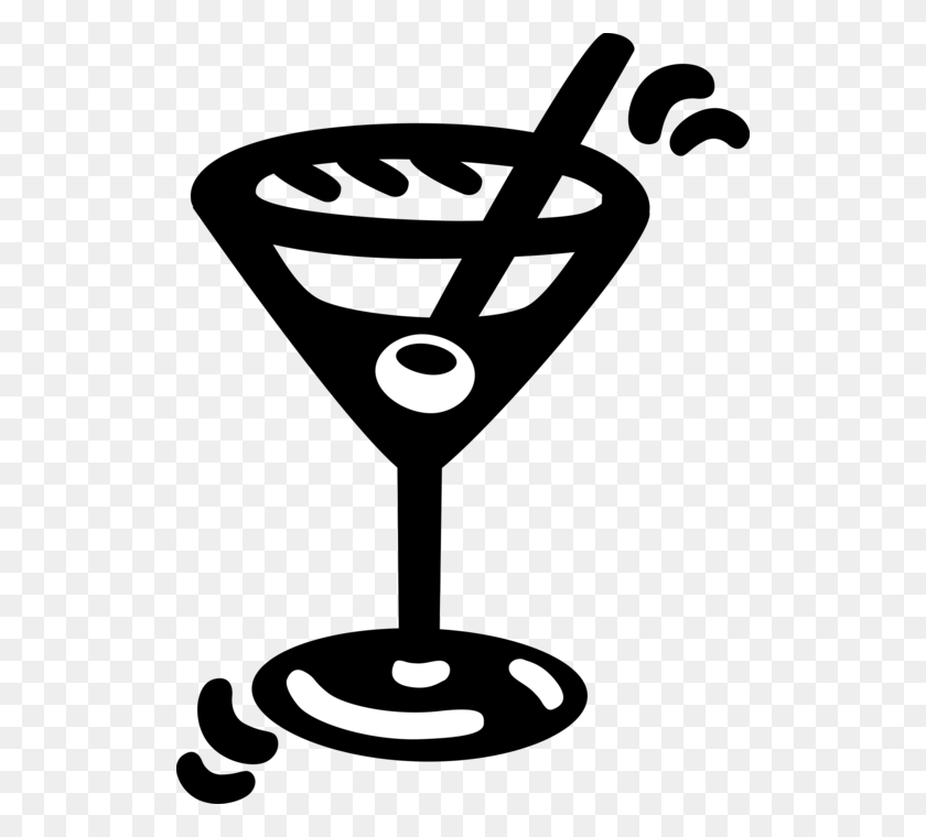 520x700 Vector Illustration Of Mixed Drink Cocktail Alcohol Wine Glass, Logo, Symbol, Trademark HD PNG Download