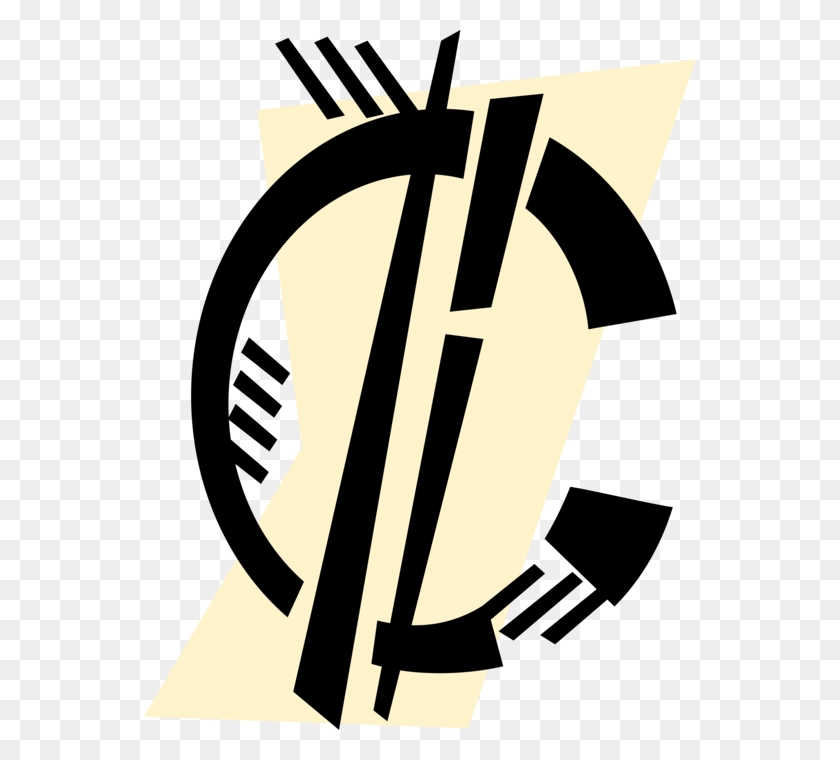 552x700 Vector Illustration Of Money Currency Symbol Penny, Leisure Activities, Text, Stencil HD PNG Download