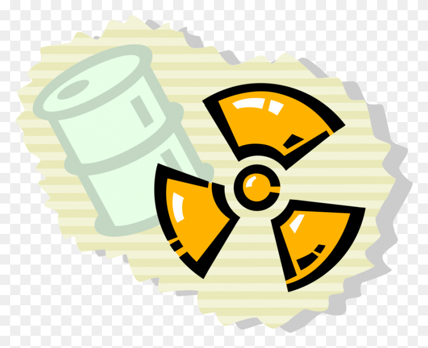 875x700 Vector Illustration Of Nuclear Fallout Radioactive, Logo, Symbol, Trademark HD PNG Download