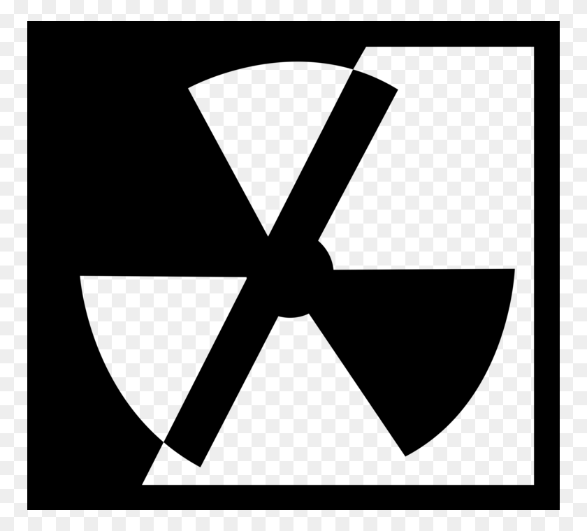 762x700 Vector Illustration Of Nuclear Fallout Radioactive Emblem, Gray, World Of Warcraft HD PNG Download