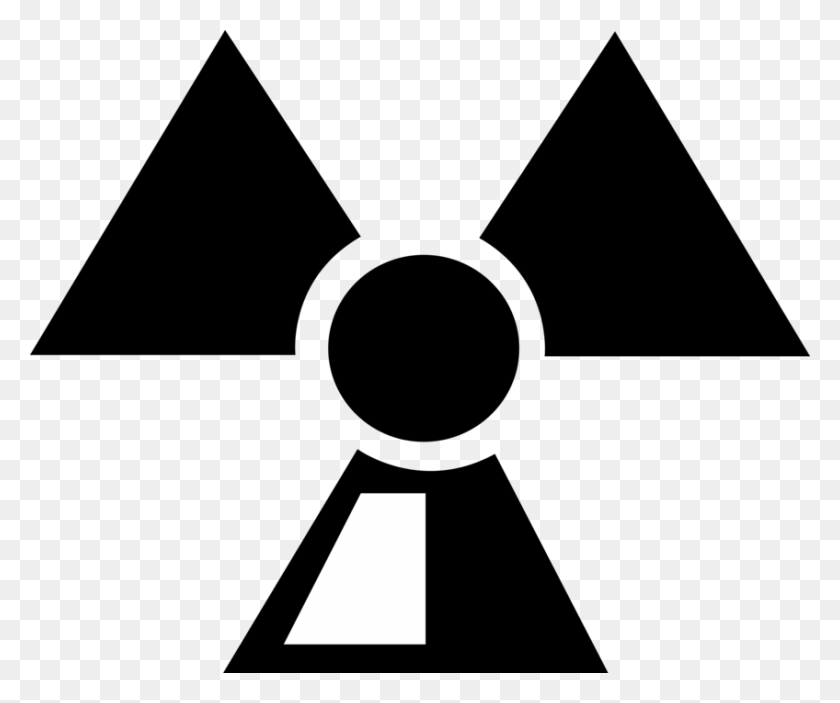 848x700 Vector Illustration Of Nuclear Fallout Radioactive Radiation Logo, Symbol, Text, Sign HD PNG Download