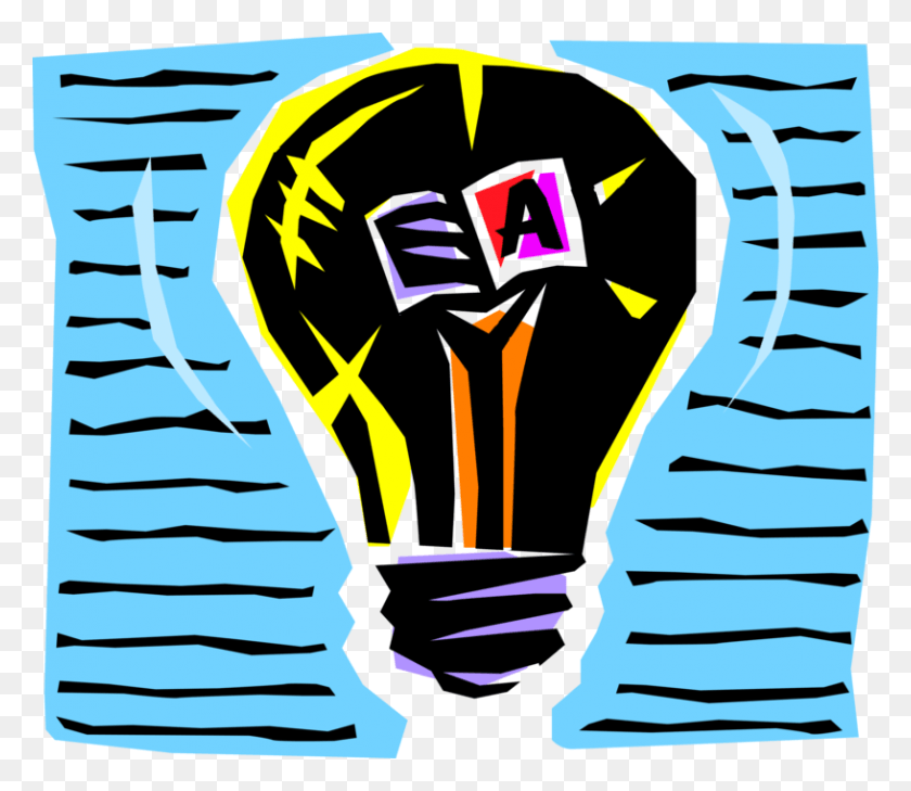 816x700 Vector Illustration Of Pedagogical Education And Learning, Light, Lightbulb HD PNG Download