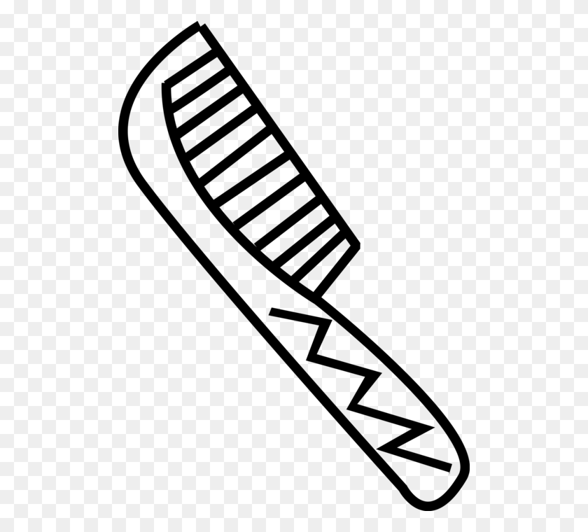 502x700 Vector Illustration Of Personal Grooming Comb For Styling Grilliritil 55 Cm, Gray, World Of Warcraft HD PNG Download